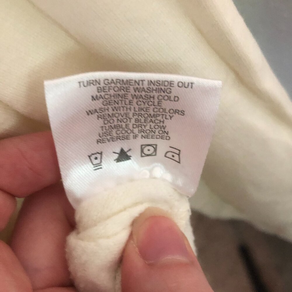 'Threads 4 Thought' Pullover Thin Ivory Hoodie Sw… - image 5